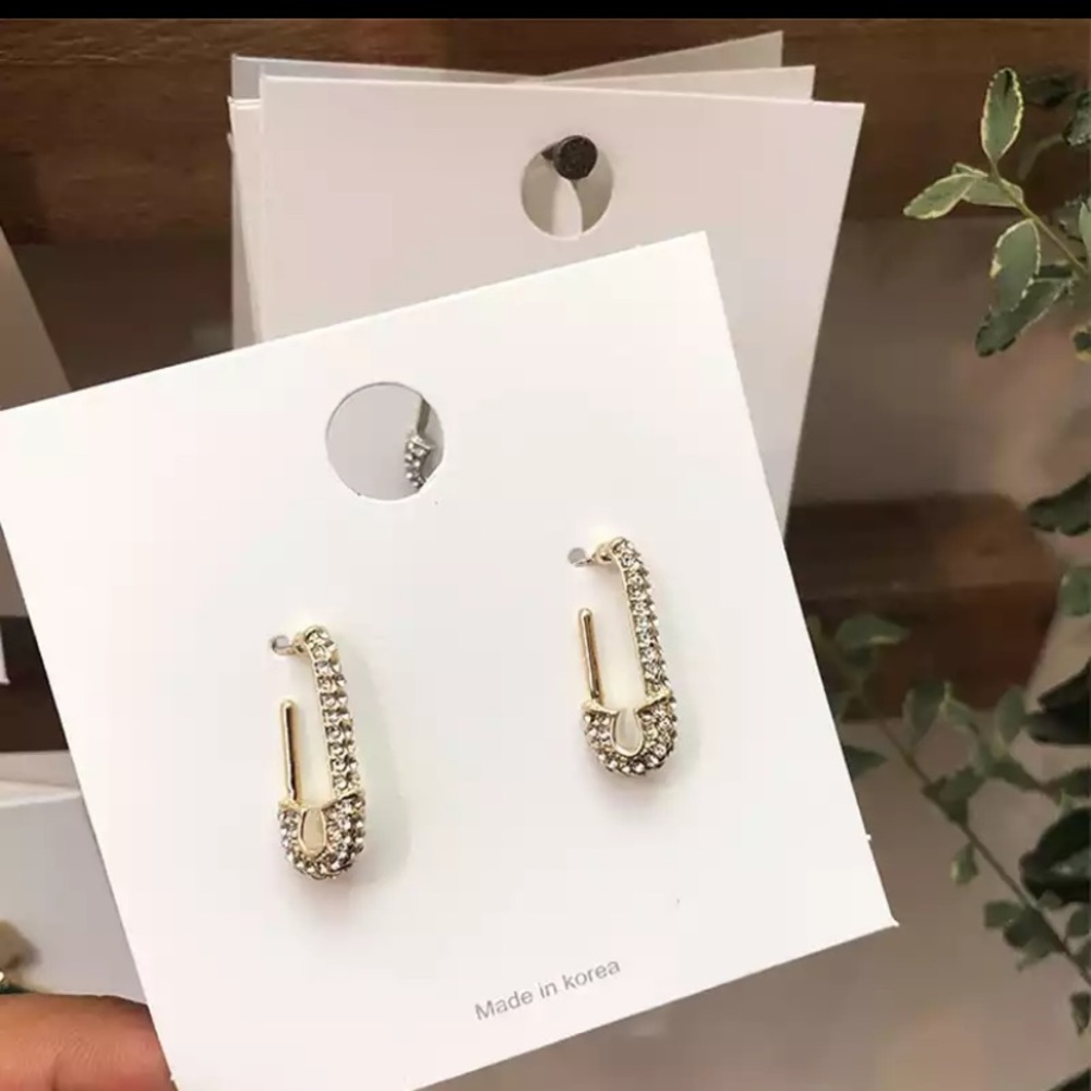 NEW 14k gold plated/925 sterling silver Earrings - Picture 4 of 8
